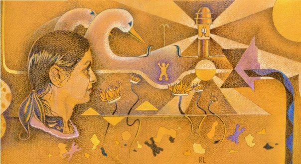 Unknown Potential - colored pencil